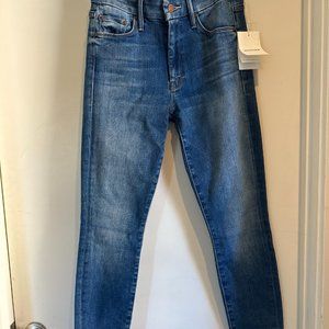 Mother Looker Crop Denim Jeans Size 27 NWT